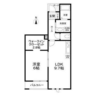 Lanai House 393 Noah【1階】の間取り