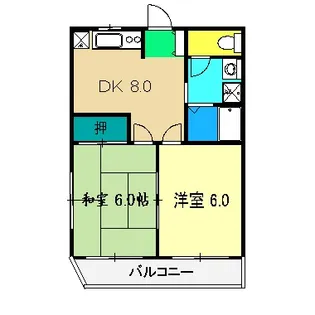 エスポアールおがわ【2階】の間取り