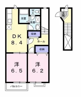 ファン・ハウス2番館【2階】の間取り