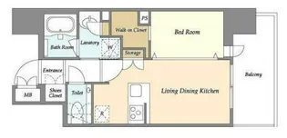 ライトテラス蔵前【6階】の間取り