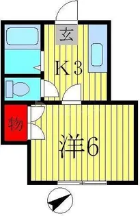 南柏オカモトコーポ【2階】の間取り