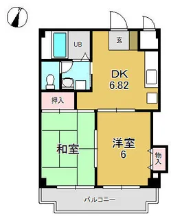 インフォートマンション【4階】の間取り