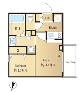 アルティザ赤羽【2階】の間取り