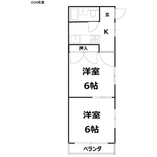 ハイツリトル大和【3階】の間取り