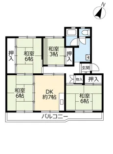 UR保見【5階】の間取り