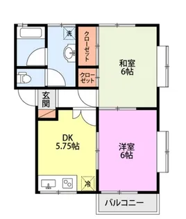 メゾンリヴェール B【2階】の間取り