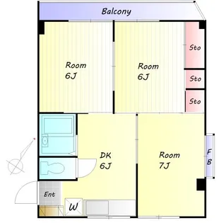高助グリーンハウス【2階】の間取り
