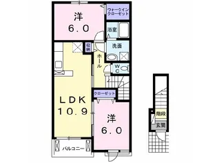 グランデ 成長 ABC【2階】の間取り