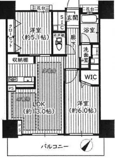 クリオ新横浜ザ・ウエスト横浜【10階】の間取り