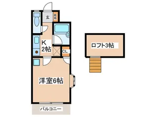 メリーメイトI【1階】の間取り