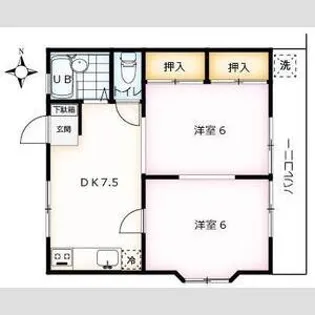 ジュネス【2階】の間取り