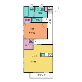 プレミアムキャッスル平針【1階】の間取り