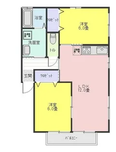 S-フラットチェルシー【1階】の間取り