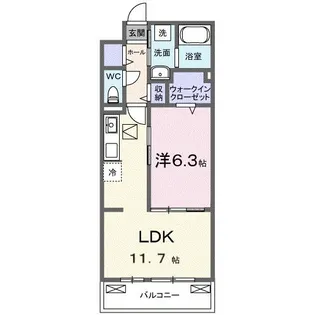 ブライトリーフ【1階】の間取り