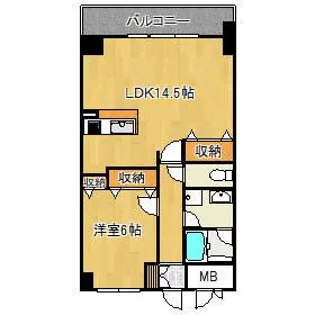 ルートツエルヴ【3階】の間取り