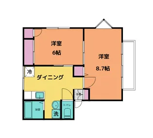 ハイブリッジKEN【2階】の間取り