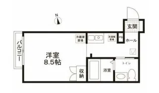 ソラナ谷中【1階】の間取り