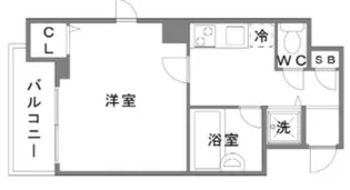 スカイコート銀座東壱番館【7階】の間取り