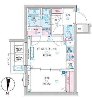 ジェノヴィア京成立石V301【3階】の間取り