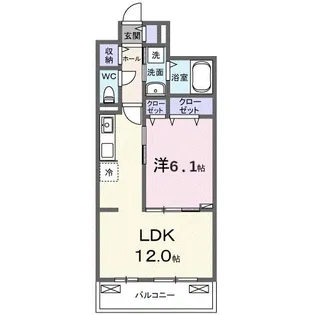 ヒカルサ東加古川【3階】の間取り