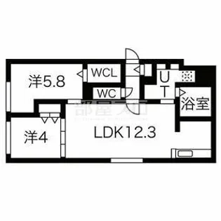 DPレジデンス山鼻【1階】の間取り