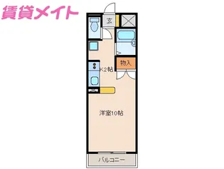 荒木ハイツ【4階】の間取り