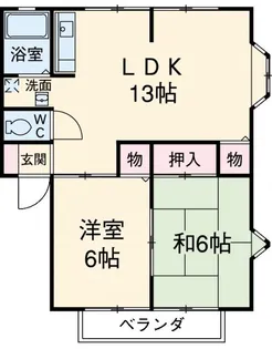 フラワーパーク石神【2階】の間取り