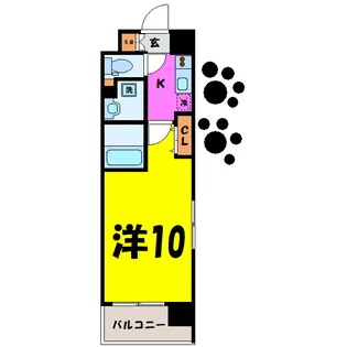 KATURA高崎【4階】の間取り