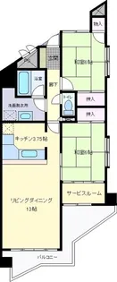 サンファミーユ茶畑【2階】の間取り