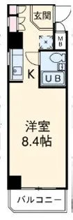 ラフィネ浜【9階】の間取り
