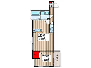 CRELISS浦和【2階】の間取り