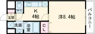 ベルコリーヌ紺屋【2階】の間取り