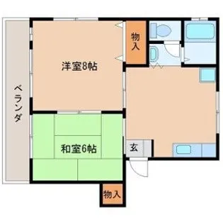 イーストハイツ【2階】の間取り