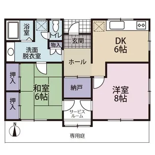 日向コーポ【1階】の間取り