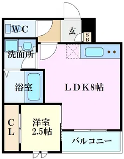 PensionJuly桜尾【3階】の間取り