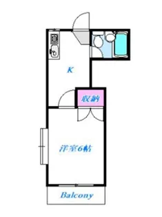 角田ハイツ【2階】の間取り