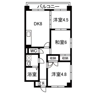 ベル・デ・ガーデン【1階】の間取り