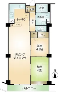熱海スカイハイツ【2階】の間取り