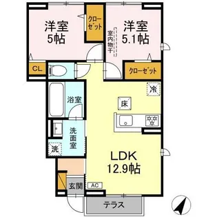 La Maison Masha【1階】の間取り