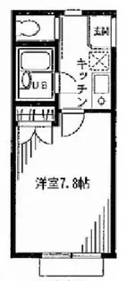 フラット幸【2階】の間取り