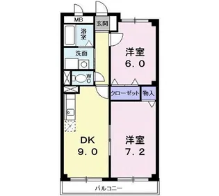 エルンテ・ツクダ【3階】の間取り