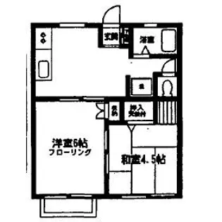 ベルシオンII【2階】の間取り