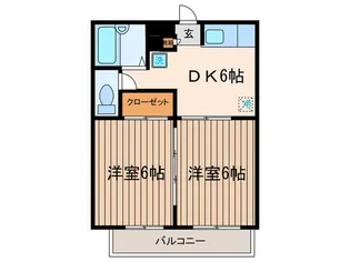 ヴィラアレン【2階】の間取り