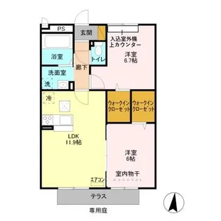 グラン・エスポワール I【1階】の間取り