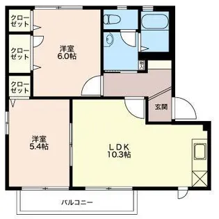 グリーンハットイシカワ【2階】の間取り