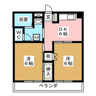 ハイツ塙【2階】の間取り