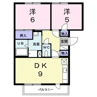ドミール板倉【2階】の間取り