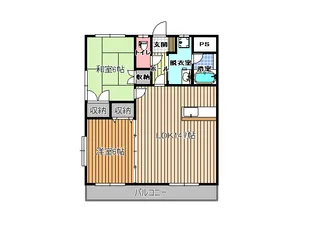メゾンドIZUMI B棟【1階】の間取り
