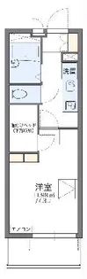 レオパレス月見ヶ丘【1階】の間取り