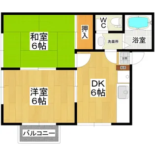 メゾン桜川【2階】の間取り